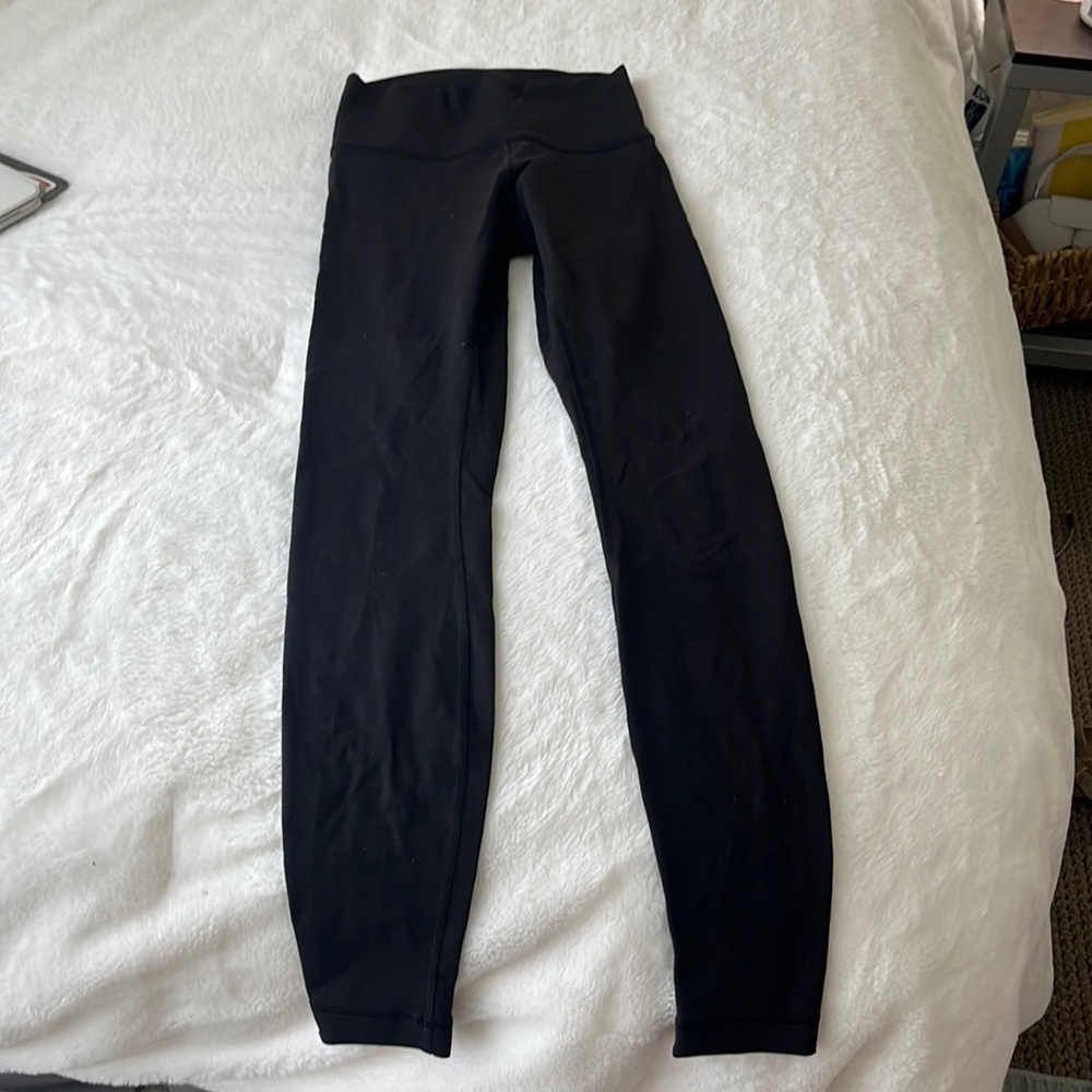lululemon black full length leggings! size 4!
